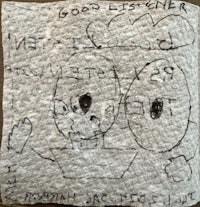 a piece of paper with a drawing on it
