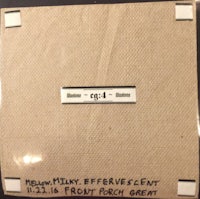 a piece of paper with a label on it