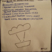 a post-it note with a drawing of a cloud