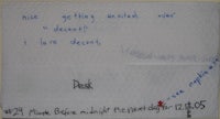 a piece of paper with writing on it